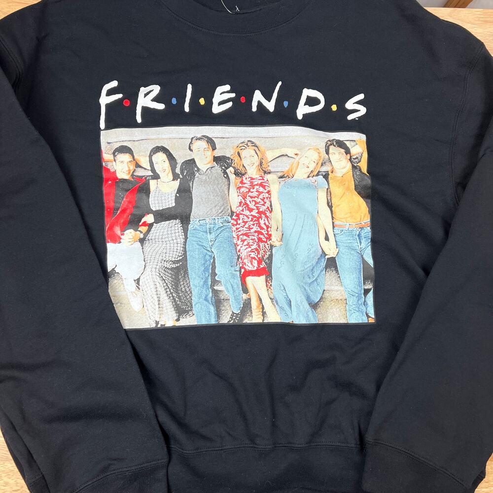 Friends Juniors' Black Crew Neck Long Sleeve Sweatshirt - Size XX-Large - NWT